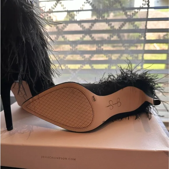 Jessica Simpson's Feather ankle booties with stiletto heels - Picture 5 of 6